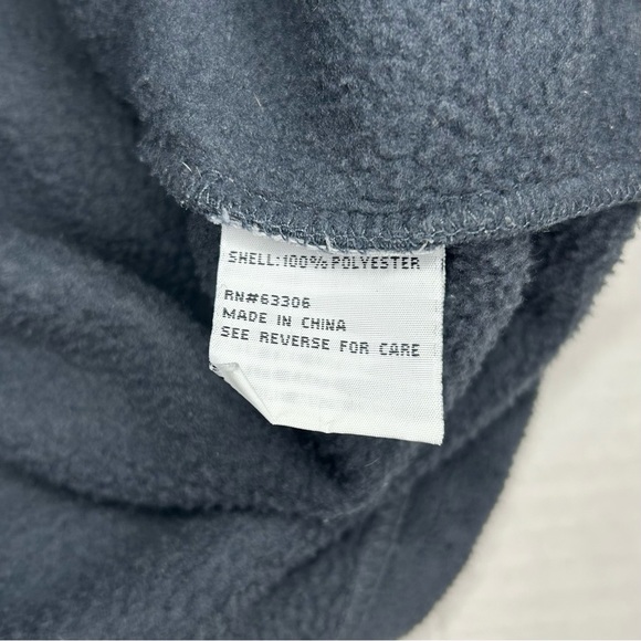 Vintage 90s Wilson Fleece Hoodie Jacket Men’s Large Charcoal Grey - Picture 11 of 11